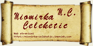 Miomirka Čeleketić vizit kartica